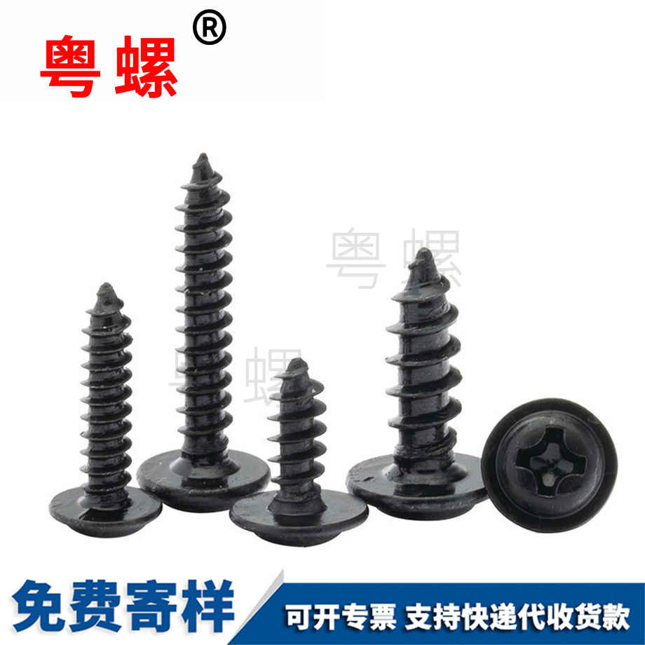 生產(chǎn)黑色圓頭廊坊帶墊自攻