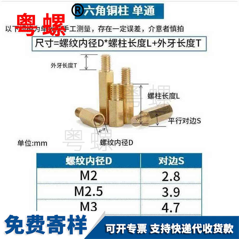 批發(fā)六角銅柱螺絲