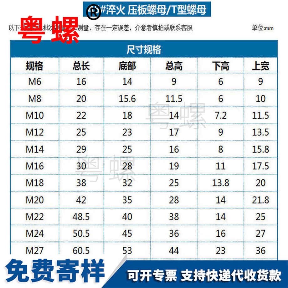 供應(yīng)鋼加硬淬火秦皇島壓板螺母