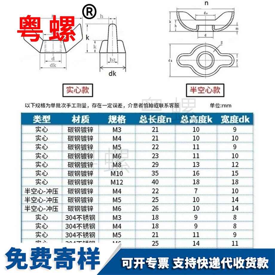 生產(chǎn)鍍鋅不銹鋼黑河蝶形螺母